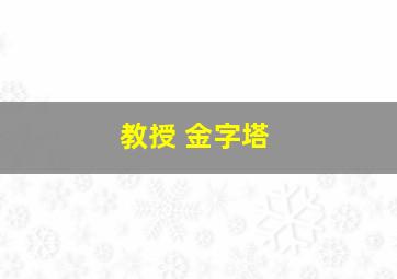 教授 金字塔